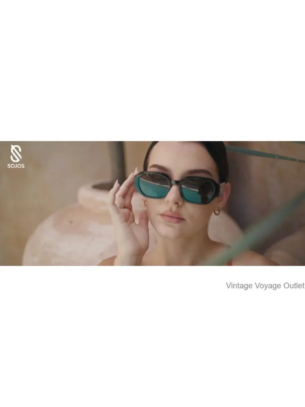 Retro Rectangular Polarized Sunglasses UV400 Protection for Women Men